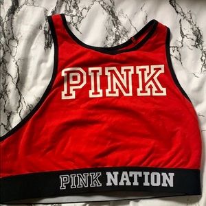Pink Sports Bra
